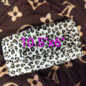 Hair On Hide Leopard Print Clutch Hand Bag